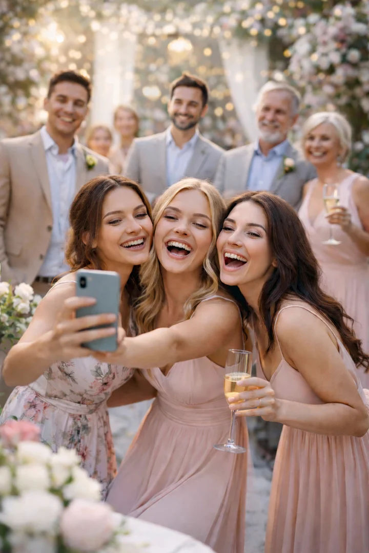 Hochzeitsgalerie – Gäste teilen Fotos per QR-Code