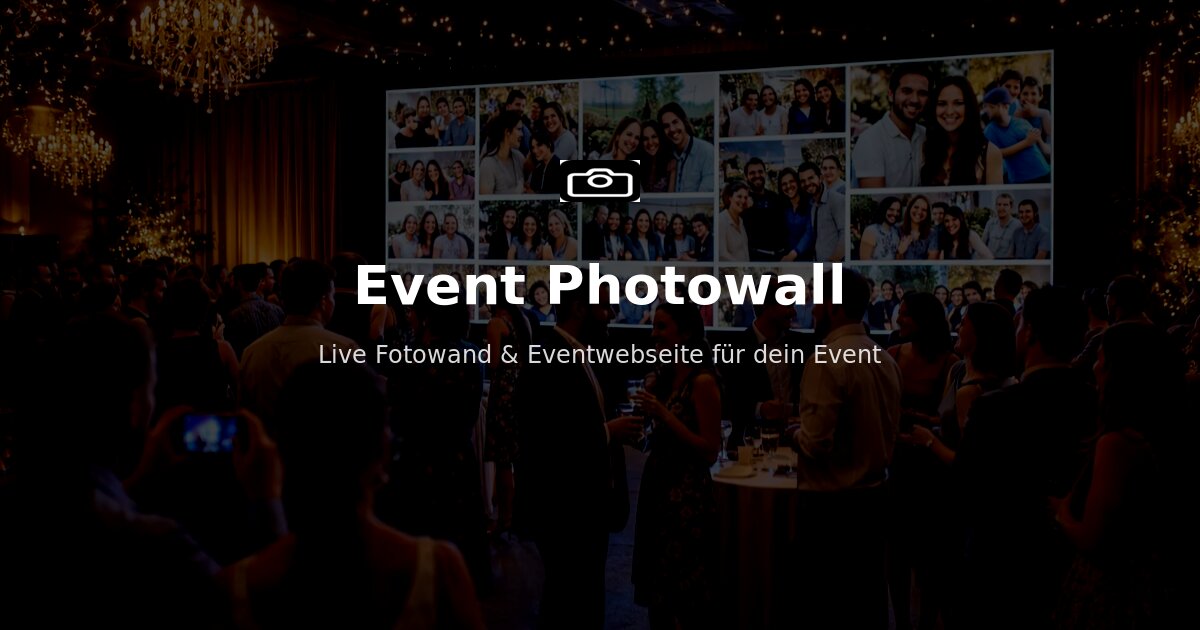 Event Photowall - Moderne Fotobox Alternative | Live Photowall für Events